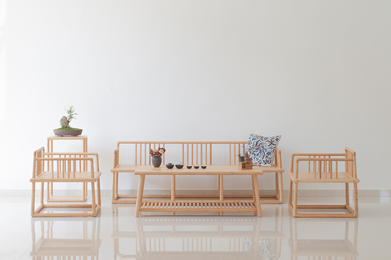 室内卯榫竹子家具|摄影|产品摄影|z1111w